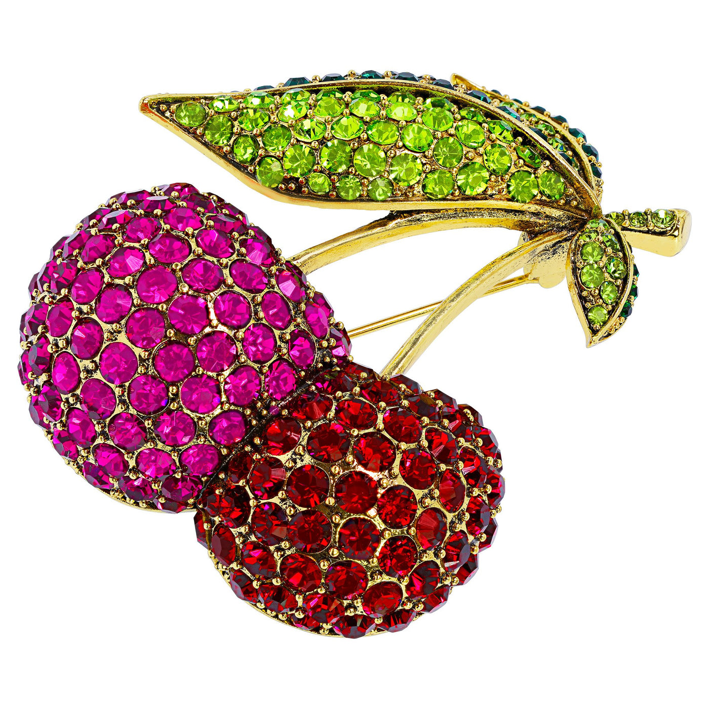 "Cherry on Top" Crystal Cherry Pin - Heidi Daus®