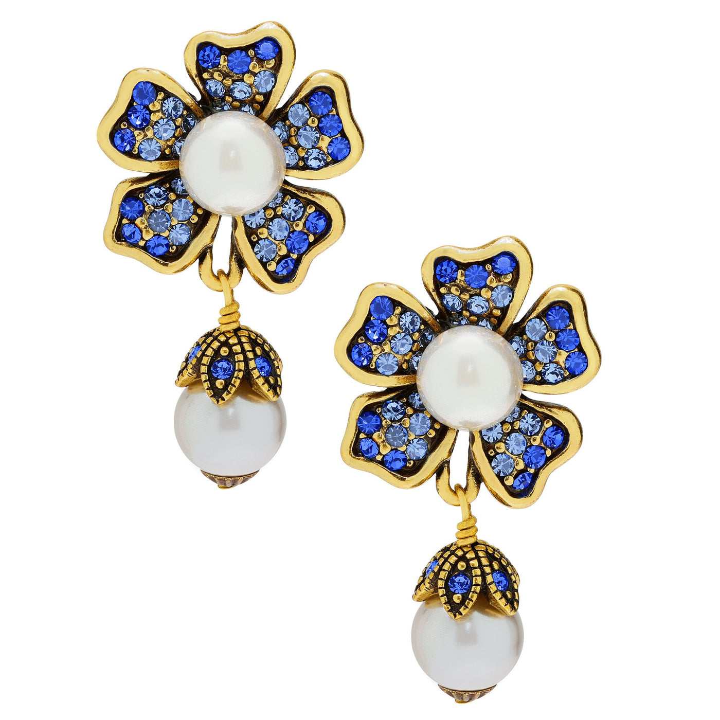 "Dazzling Dogwood" Beaded Crystal Earring - Heidi Daus®