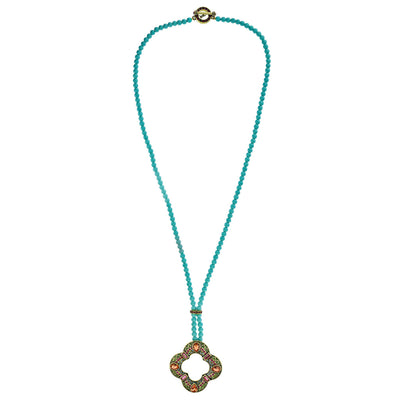 "Exotic Beauty" Beaded Crystal Deco Necklace - Heidi Daus®