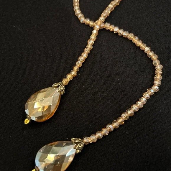 HEIDI DAUS®"Lux Be A Lady" Beaded Crystal Lariat Necklace