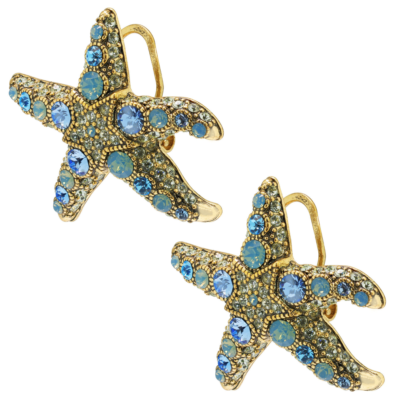 "Star-Lite" Starfish Button Earrings - Heidi Daus®