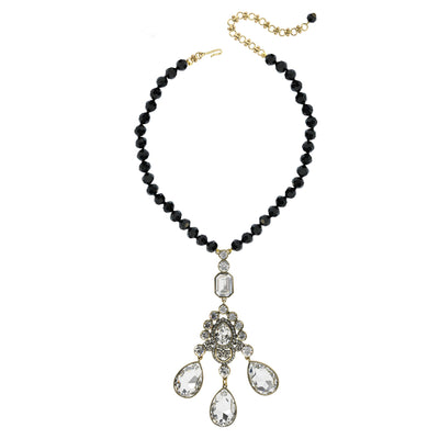 HEIDI DAUS® "Clothing Optional" Beaded Crystal Drop Necklace - Heidi Daus®