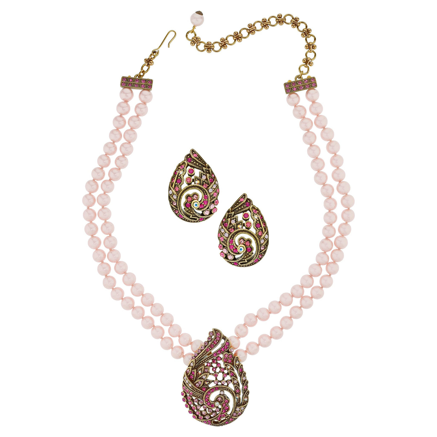 HEIDI DAUS® "Paisley Set" Beaded Crystal Necklace & Earring Set - Heidi Daus®