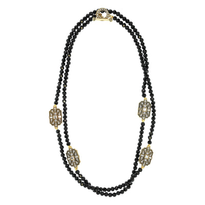 HEIDI DAUS® "Deco Trilogy" Crystal Beaded Toggle Necklace - Heidi Daus®