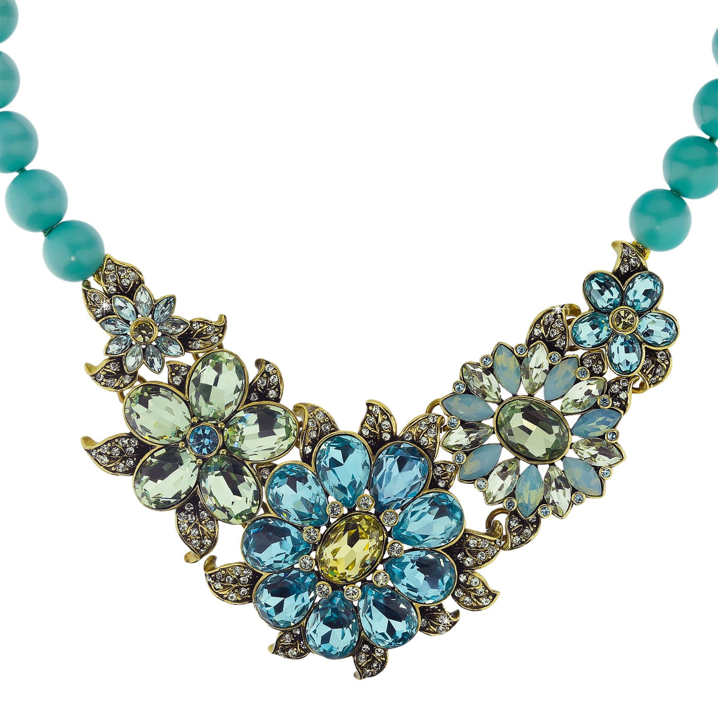 "Glorious Garden" Crystal Floral Necklace - Heidi Daus®