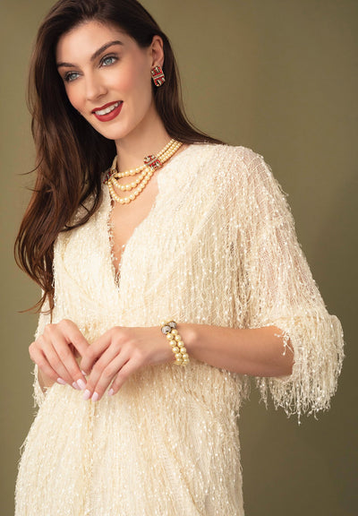 Heidi Daus® "Ribbon Candy" Graduated Pearl Crystal Necklace - Heidi Daus®